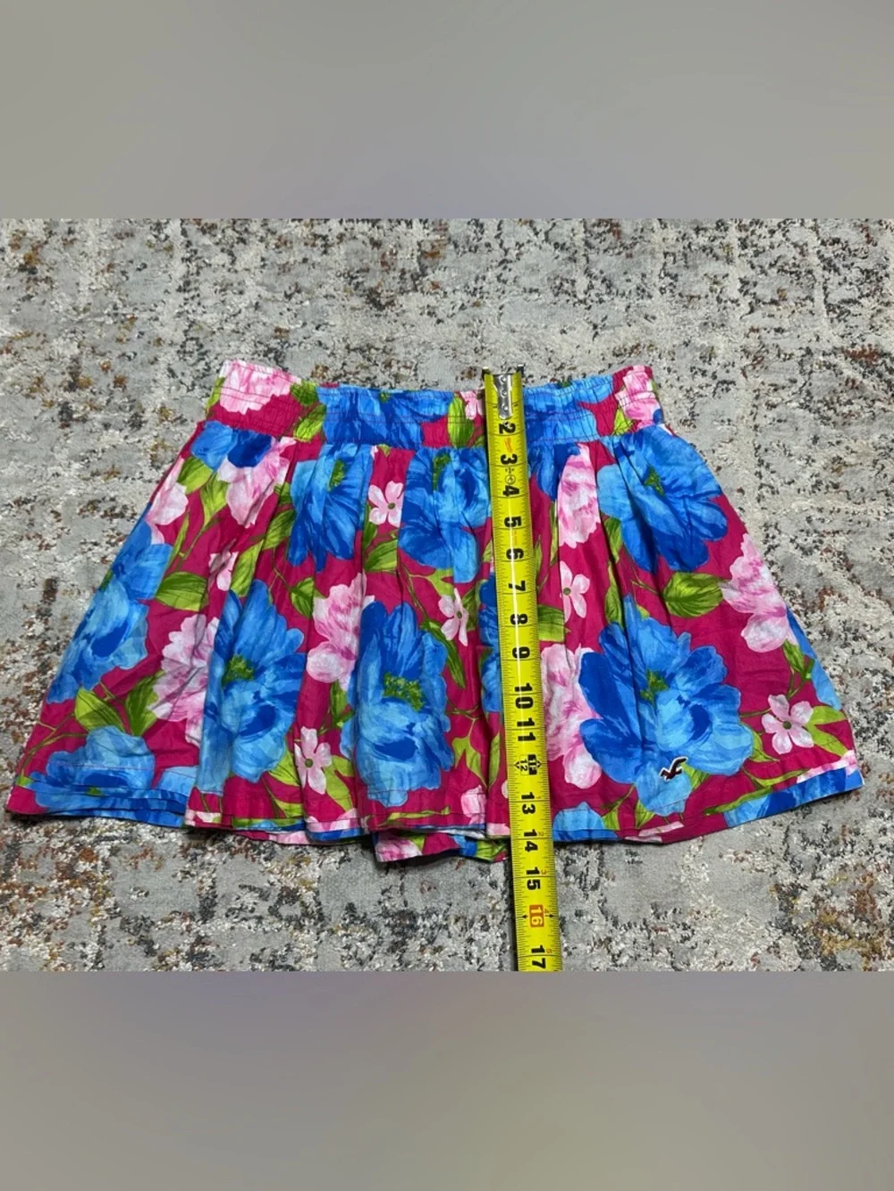 Y2K Hollister Low Rise Mini Skirt size Large Floral vacation tropical wear